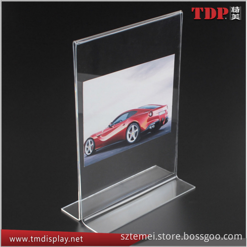 restaurant flip table stand display number plastic clear a4 size plastic a4 acrylic display holder 4x6 acrylic menu holder